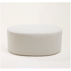 Pouf Julika bouclé