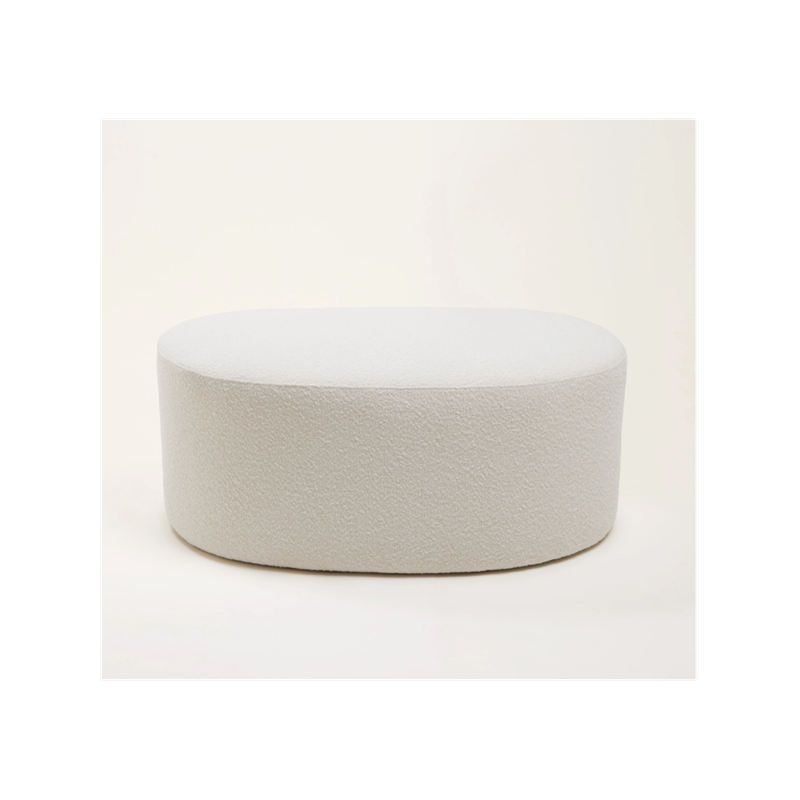 Pouf Julika bouclé