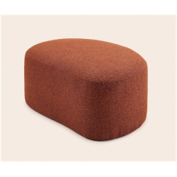 Pouf Julika bouclé