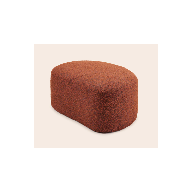 Pouf Julika bouclé